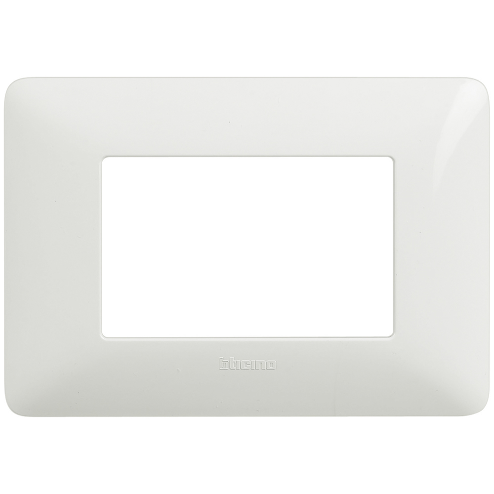 PLACCA BTICINO A 3 MODULI IN PLASTICA BIANCA SERIE MATIX