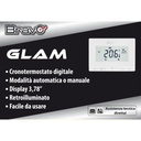 CRONOTERMOSTATO DIGITALE BRAVO MODELLO CRONOTERMOSTATO GLAM WI-FI PROGRAMMAZIONE GIORNALIERA E SETTIMANALE CONTROLLO ANCHE DA SMARTPHONE