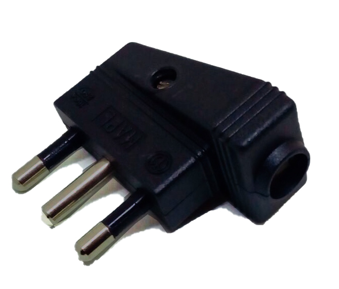 SPINA CIVILE FAI A SQUADRA 90° 2P+T 16A 250V NERO