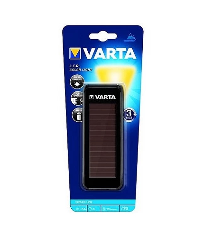 TORCIA VARTA LED RICARICABILE SOLARE SOLAR LIGHT 17690