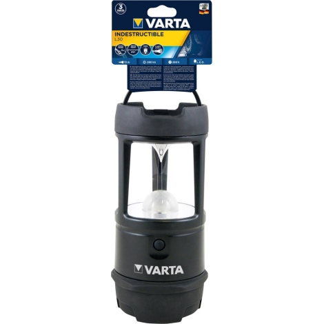 TORCIA VARTA LED LANTERNA INDESTRUCTIBLE LANTERN 280LM TORCIA D INCLUSE PZ.3 18