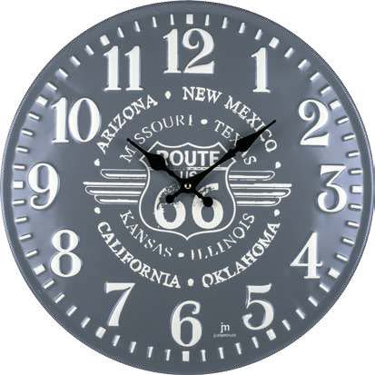 OROLOGIO  PARETE BOMBATO METALLO DIAM.40 CM LOWELL