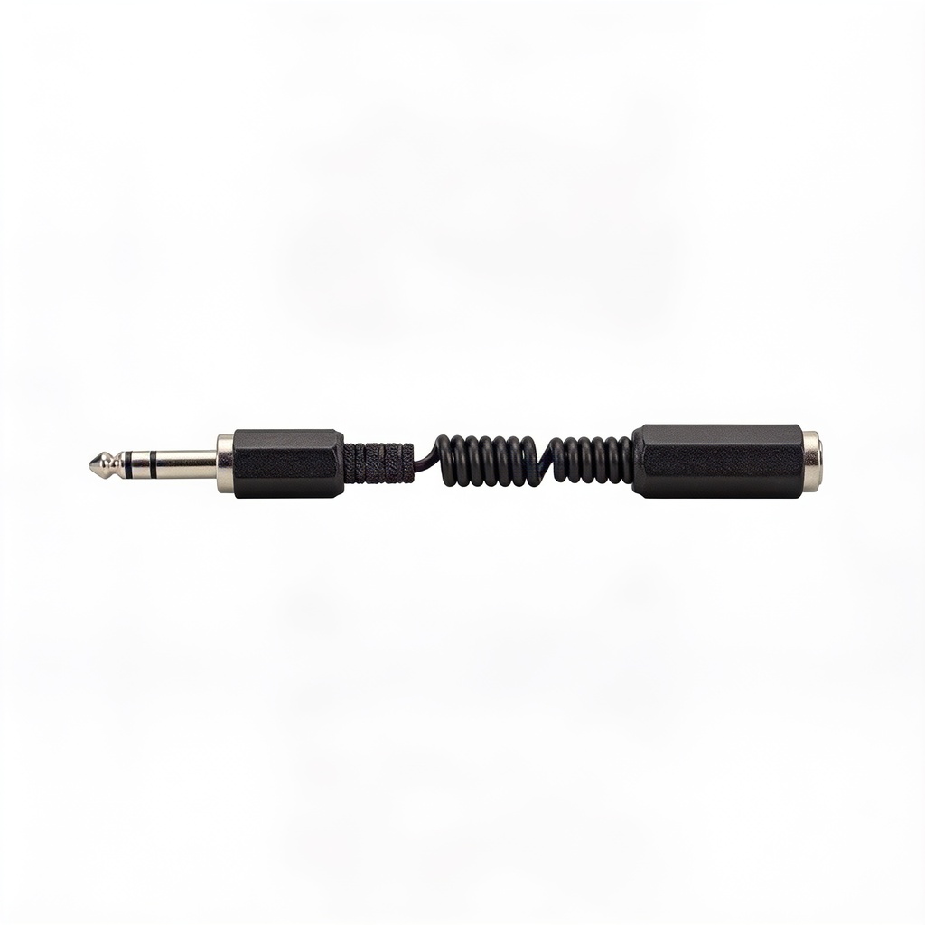 CAVO DI RACCORDO SPIR. ESTENSIBILE 1XJACK 6.3 M ST + 1 PLUG 6.3 F ST 1.5MT GBL
