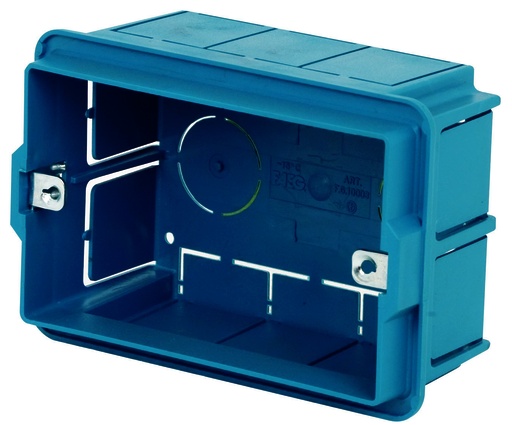 [FG10003] SCATOLA FAEG COMBINATA DA INCASSO 3 POSTI CON INSERTI IN FERRO FILETTATI