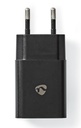 CARICATORE UNICO DA RETE NERO PRESA USB-A 2.4A  12W 