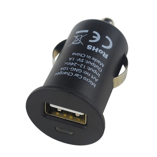[40448371] ADATTATORE CAR CHARGER 12/24V 1 USB NERO TEKMEE