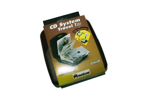 [TRAVELT20R] 530010 PORTA 20  CD ROSSO  RIGIDO  MELICONI