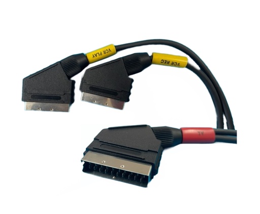 [VSC3S] CAVO RACCORDO 3 SCART TV/VCR/SAT