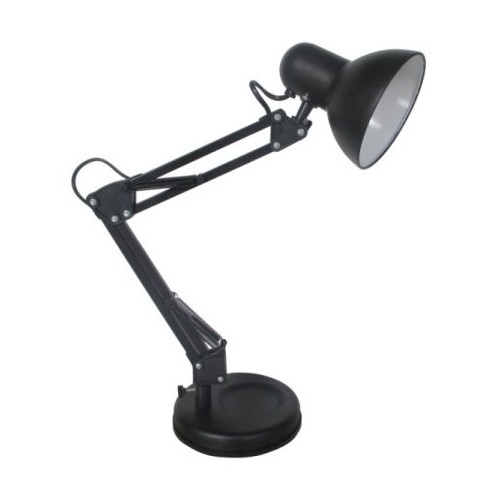 [HD260N] LAMPADA DA TAVOLO MED  ORIENTABILE COLORE NERA E27 MAX 40W  Ø170MM 