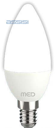 [C37061465] LED OLIVA ALTA EFFICIENZA 6W 560LMN E14 6500K 30000H MED