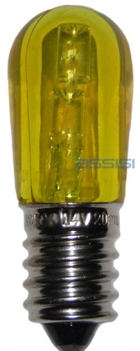 [L10G] LAMPADINA LED  0.6W GIALLA  E14  MED