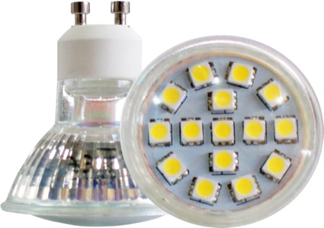 [LLGU15220C] MR16 LED GU10 3W 220V 3000K  LIGHT