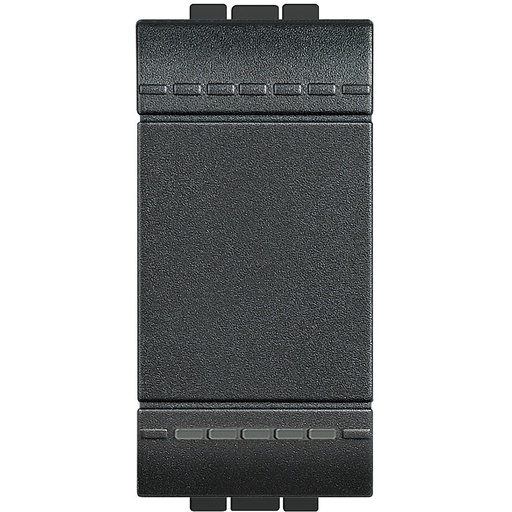 [BTIL4005N] FRUTTO BTICINO PULSANTE 10A 250V ANTRACITE SERIE BTICINO LIVINGLIGHT 