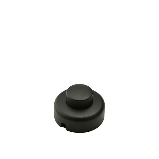 [F0248N] INTERRUTTORE FAI PASSANTE UNIPOLARE A PEDALE PER PIANTANA 250V TASTO TONDO NERO 