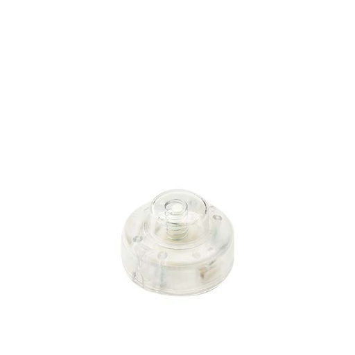 [F0248TR] INTERRUTTORE FAI PASSANTE UNIPOLARE A PEDALE PER PIANTANA 250V TASTO TONDO TRASPARENTE 