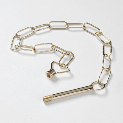 [F0261OT060] CATENA AD ANELLI PICCOLI OTTONE 60 CM