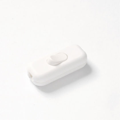 [F1190] INTERRUTTORE FAI PASSANTE 2A 250V TASTO A BILANCIERE BIANCO