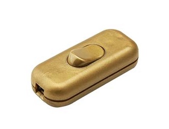 [F1190OR] INTERRUTTORE FAI PASSANTE 2A 250V TASTO A BILANCIERE ORO
