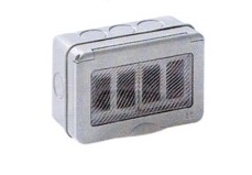 [FG12084] SCATOLA FAEG STAGNA PER GEWISS SYSTEM E CON ADATTATORE TIPO MAGIC IP55 4 POSTI 