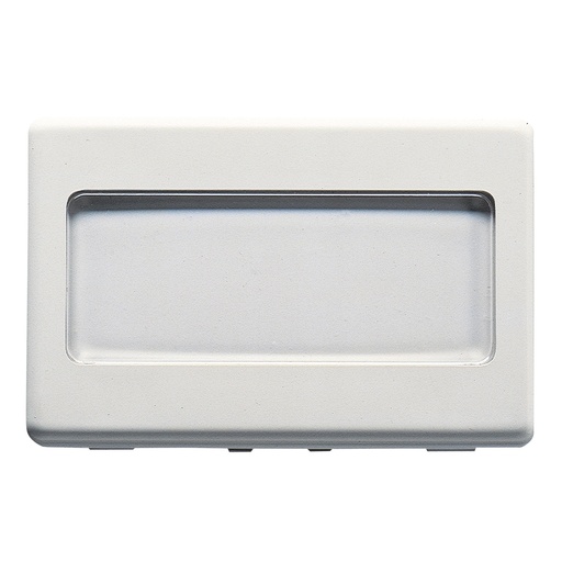 [GEWGW20024] FRUTTO GEWISS PULSANTE CON TARGA PORTA NOME SERIE SYSTEM WHITE 3 POSTI