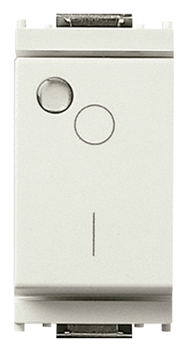 [VIW16036B] FRUTTO VIMAR INTERRUTTORE BIPOLARE LUMINOSO 16A DA INCASSO SERIE IDEA BIANCO