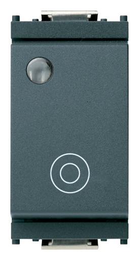 [VIW16090] FRUTTO VIMAR PULSANTE LUMINOSO 10A 250V  SERIE IDEA GRIGIO