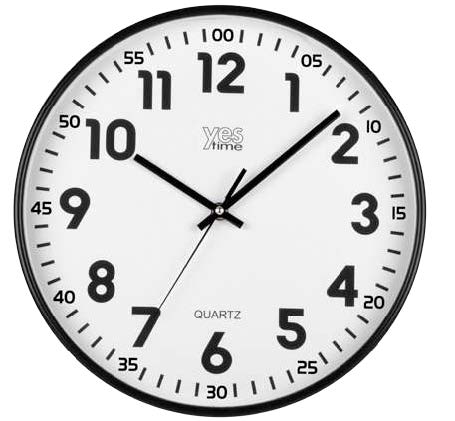 [00720YN] OROLOGIO PARETE ABS YESTIME NERO LOWELL **