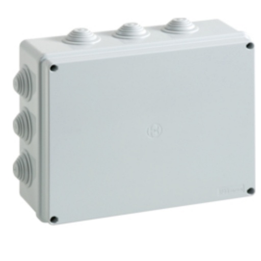 [FG13407] SCATOLA FAEG STAGNA DI DERIVAZIONE RETTANGOLARE CON COPERCHIO  A VITE IP55 240X190X90