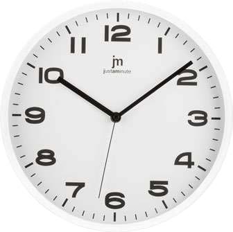 [00875B] OROLOGIO PARETE ABS BIANCO LOWELL