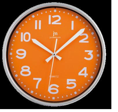 [00940O] OROLOGIO BASIC PARETE ROTONDO ARANCIONE LOWELL **