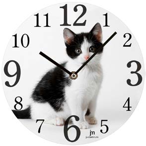 [14844] OROLOGIO PARETE VETRO ROTONDO 33CM LOWELL