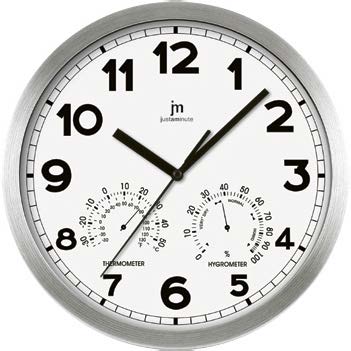 [14931B] OROLOGIO PARETE QUARZO IN ALLUMINIO SATINATO - BIANCO 30CM LOWELL