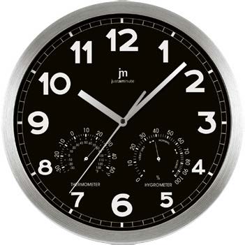 [14931N] OROLOGIO PARETE QUARZO IN ALLUMINIO SATINATO - NERO 30CM LOWELL