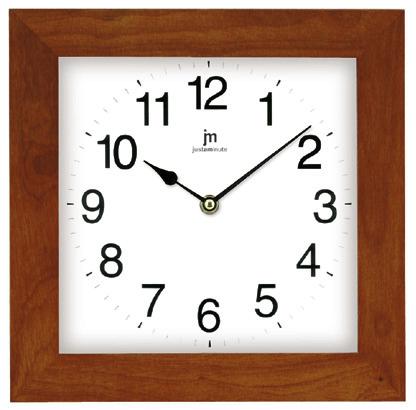 [21035N] OROLOGIO CLASSIC PARETE QUADRATO NOCE LOWELL
