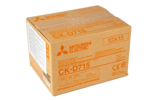 [CKD715] CARTA ED INCHIOSTRO PER CP-D70/D707 DW(S) - FORMATO  10X15 - CONF. DOPPIA 800ST.