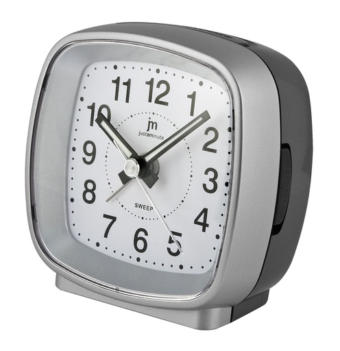 [JA7010S] SVEGLIA QUARZO MOVIMENTO CONTINUO SILVER LOWELL  **