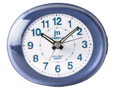 [JA7020A] SVEGLIA QUARZO MOVIMENTO CONTINUO AZZURRA LOWELL  **