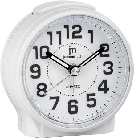 [JA7058B] SVEGLIA Q.ZO MOV. CONTINUO BIANCO LOWELL