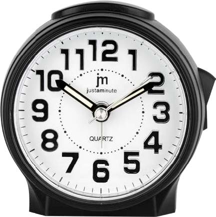 [JA7058N] SVEGLIA Q.ZO MOV. CONTINUO NERO LOWELL