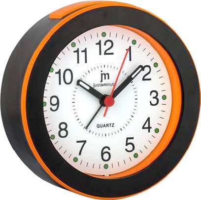[JA7061TO] SVEGLIA QUARZO MOVIMENTO CONTINUO TONDA ARANCIONE LOWELL
