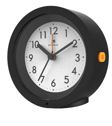 [JA7064N] SVEGLIA Q.ZO MOVIMENTO CONTINUO NIGHT LIGHT NERO LOWELL