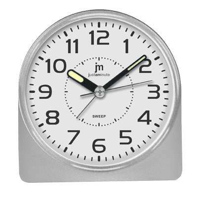 [JA7084S] SVEGLIA QUARZO MOVIM.CONTINUO DOPPIA LUCE SILVER LOWELL