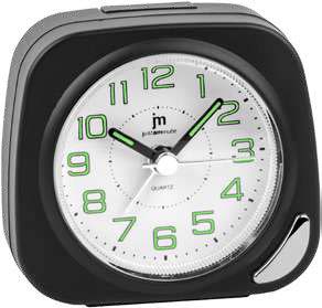 [JA7086E] SVEGLIA QUARZO MOV. CONT. LUCE NERA LOWELL