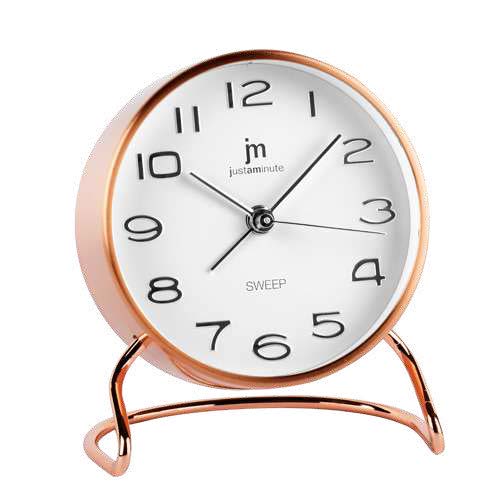 [JA7087R] SVEGLIA QUARZO METALLO MOV.CONT.ROSA LOWELL