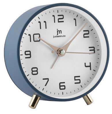 [JA7100A] SVEGLIA QUARZO MOVIMENTO CONTINUO AZZURRA LOWELL