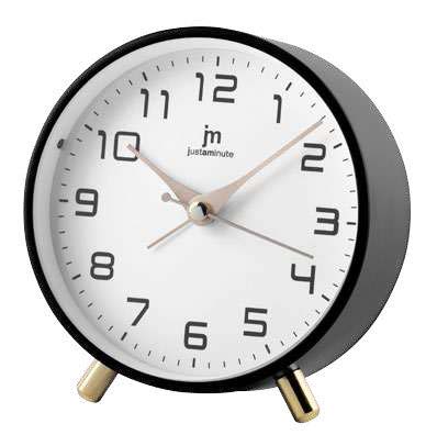 [JA7100N] SVEGLIA QUARZO MOVIMENTO CONTINUO NERA LOWELL