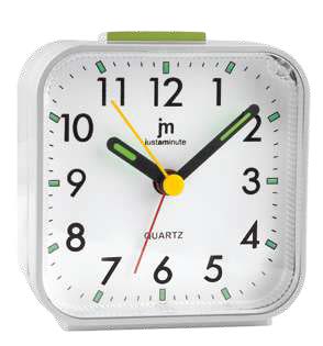 [JA7102B] SVEGLIA QUARZO MOV. SINCRO - BIANCO LOWELL