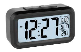 [JD9519N] SVEGLIA DIGITALE TEMPERATURA INTERNA CON LUCE NERA LOWELL