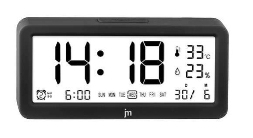 [JD9525N] SVEGLIA DIGITALE TH/HU NERA LOWELL