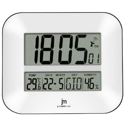 [JD9902] OROLOGIO DA PARETE RADIOCONTROLLATO BIANCO LOWELL